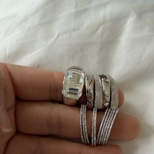 Pianegonde Silver Ring Set